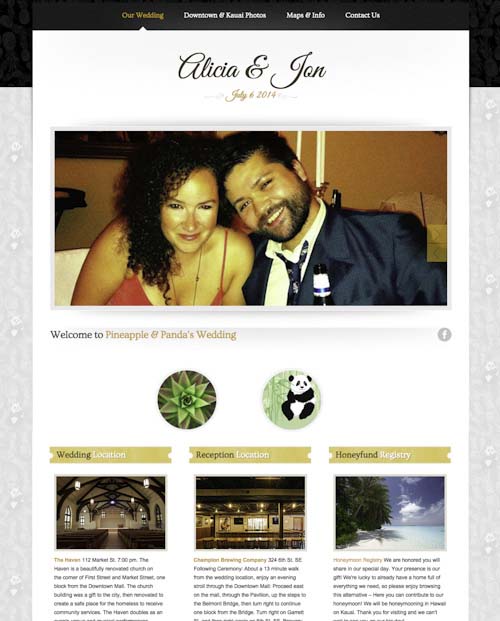 Wedding Site Alicia & Jon